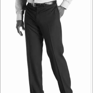 NWOT Geoffrey Beene M 302 Black 100% Wool Dress Pants 40L W34.